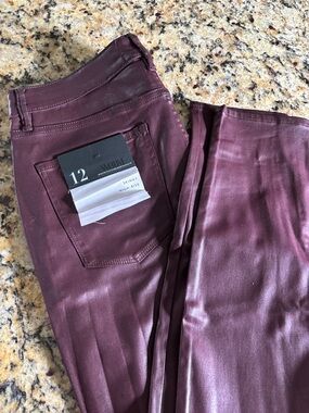 White House Black Market Women's Skinny Jeans in Wine Plum